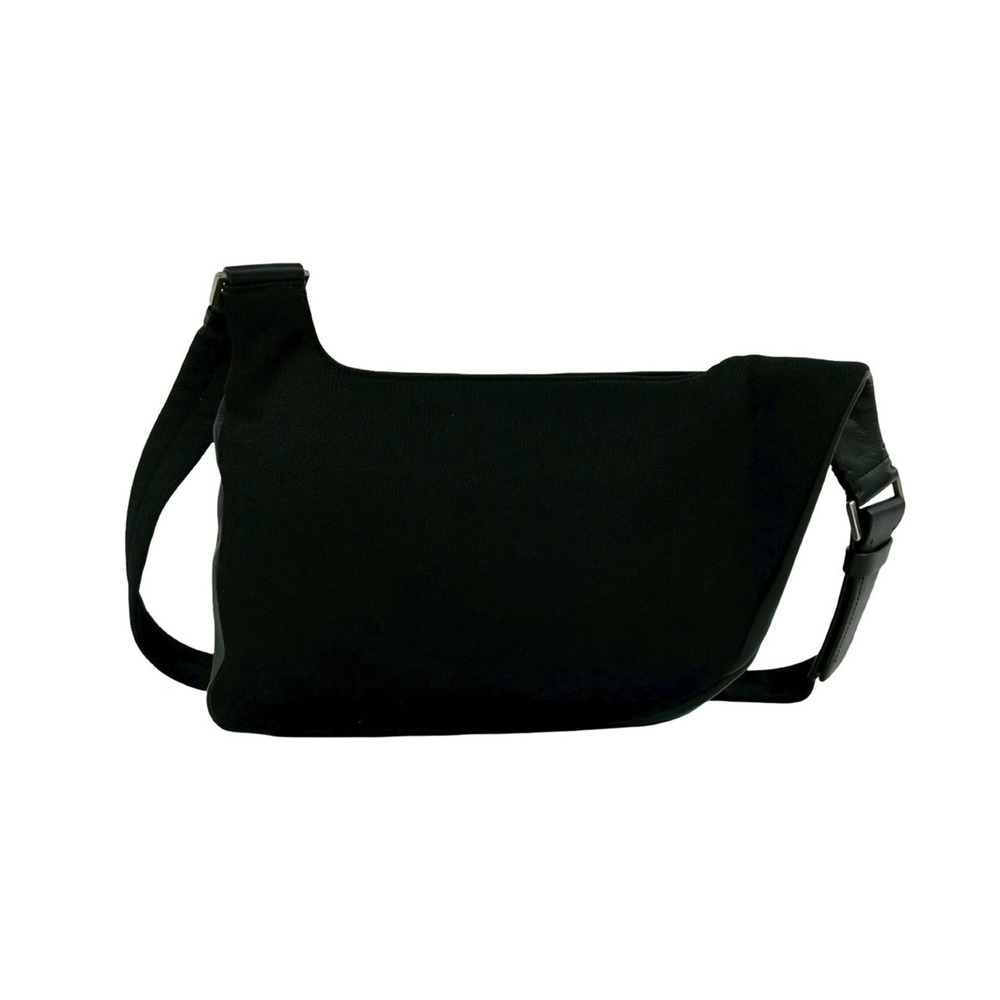 PRADA Black Leather Pochette Shoulder Bag - Picture 3 of 10